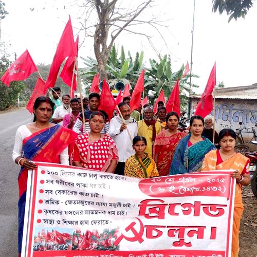 Migrant workers march to Brigade for their rights